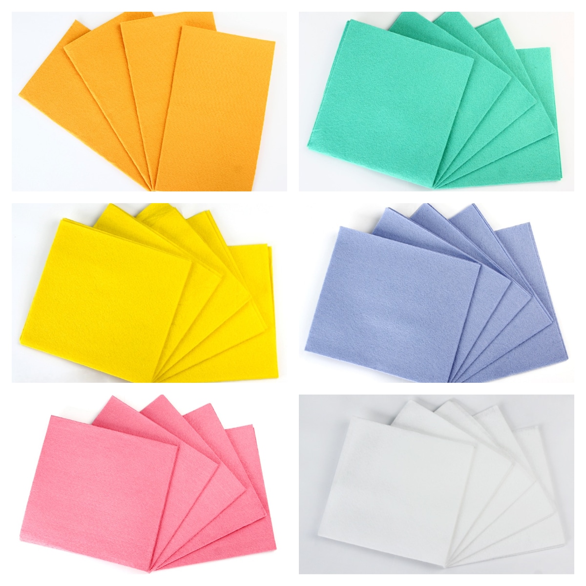 colorful cleaning cloths